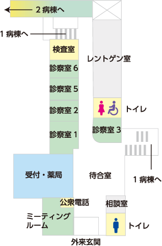 外来の案内図